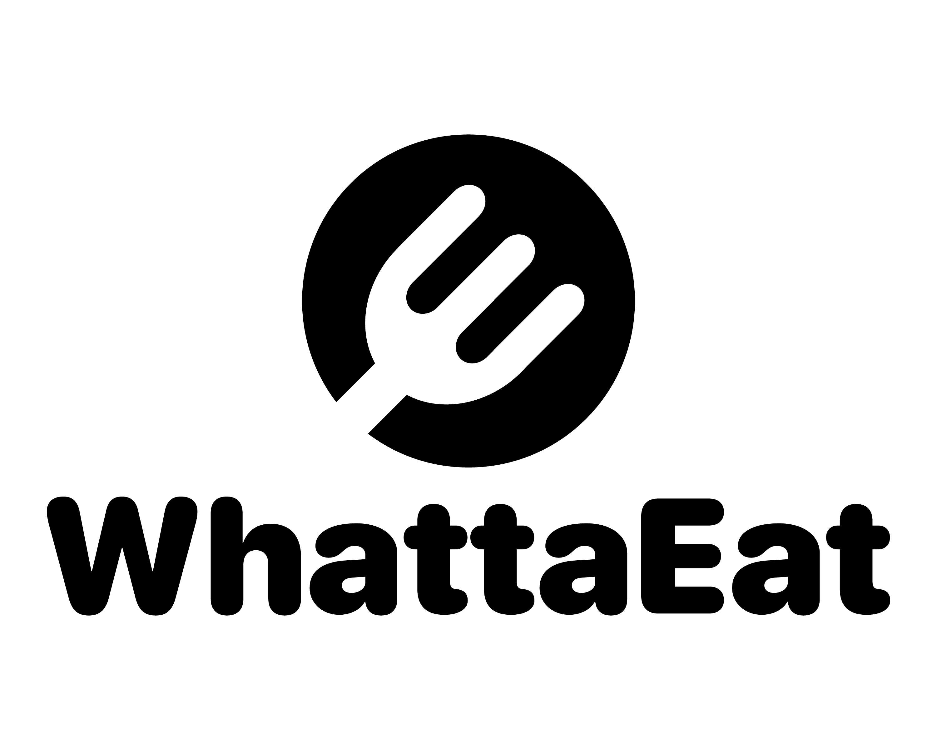 WhattaEat black logo